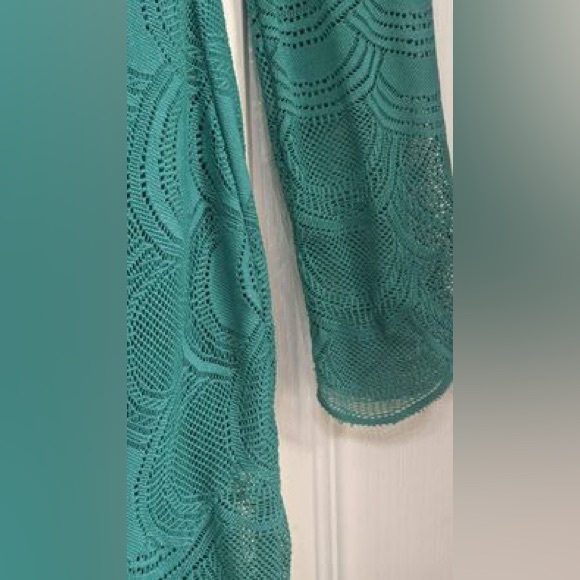 Gianni Bini Green Lace One Shoulder Long Sleeve Dress Size Small - Picture 2 of 3